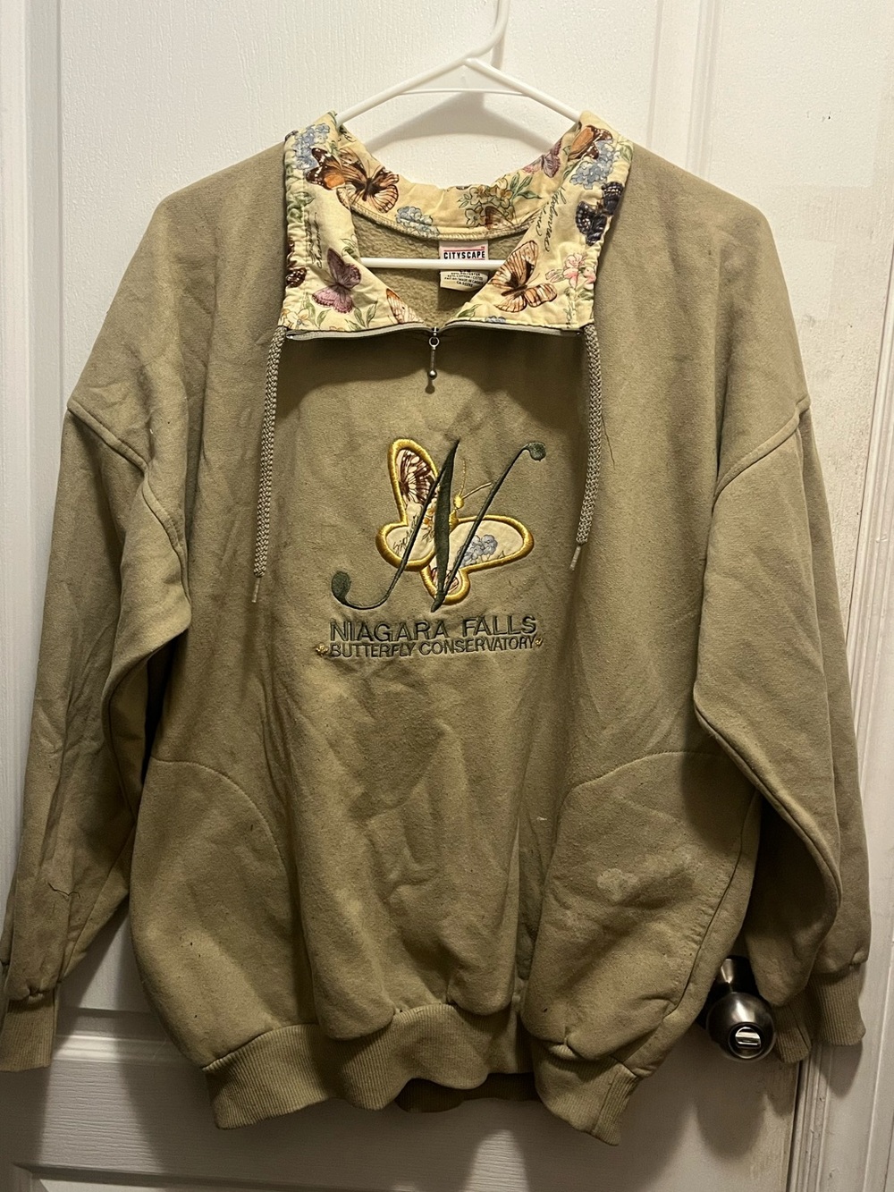 vintage butterfly conservatory sweater